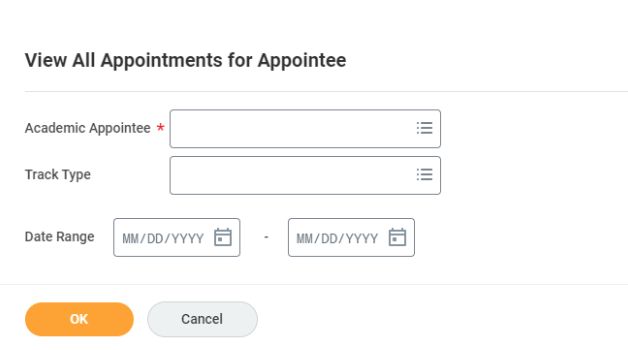 all appointments for appointee