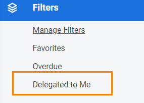 delegated filter