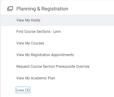 planning and registration