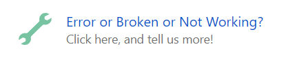 Error or Broken