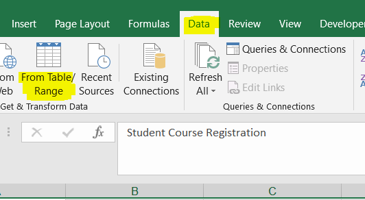 Data / Table