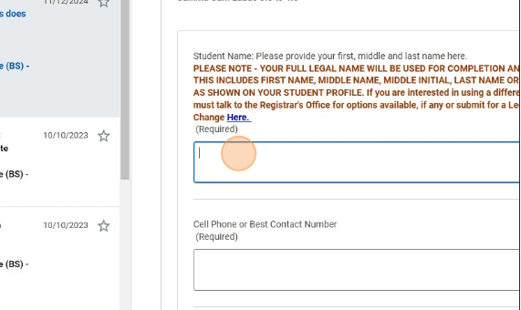 Completion Questionnaire