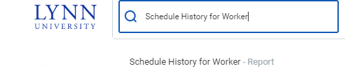 schedule history