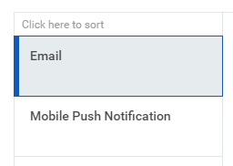 notification type