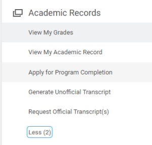 academic records more