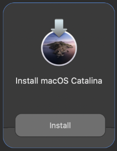Install Catalina option in Self Service