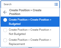 create position options